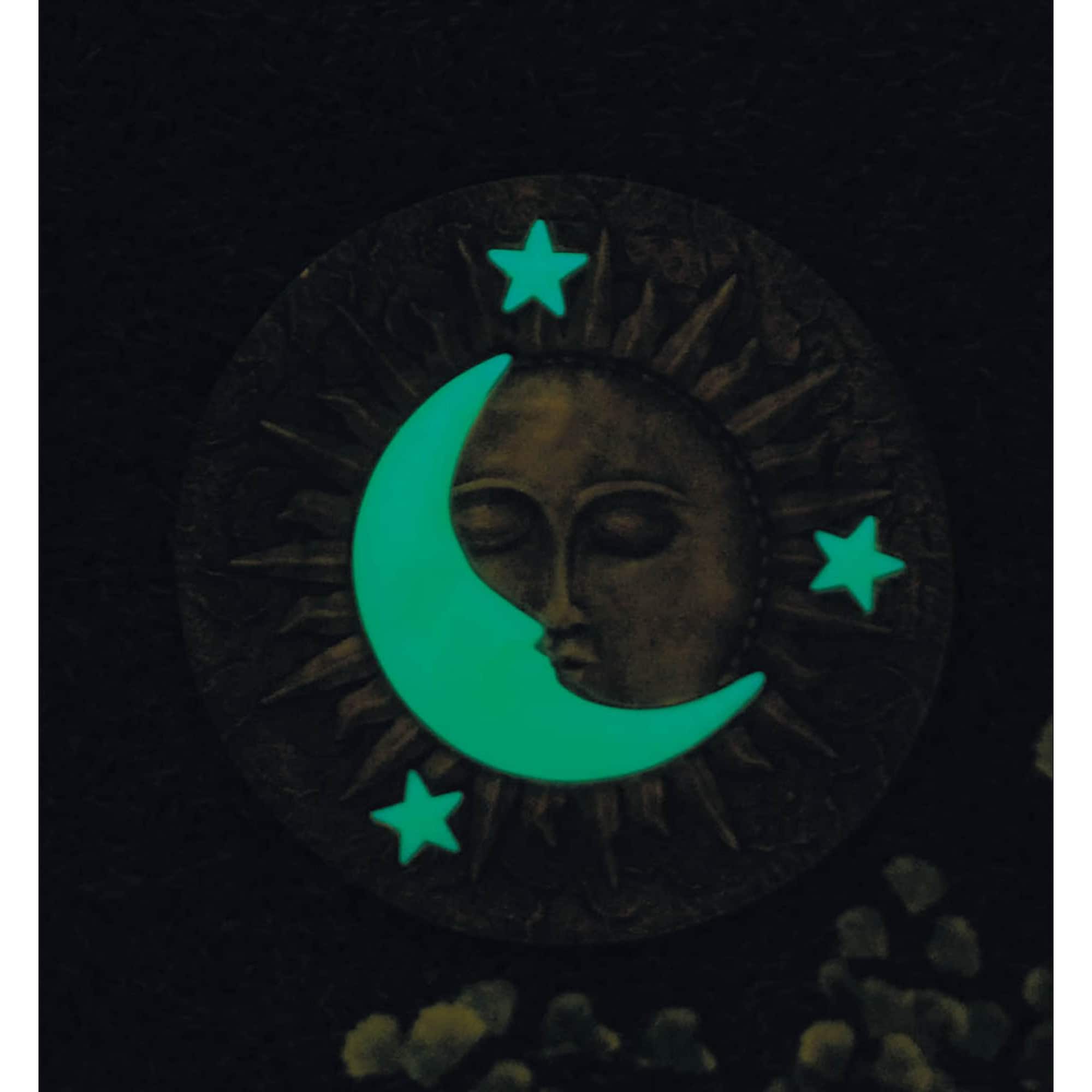 10.5" Sun & Moon Glowing Stepping Stone